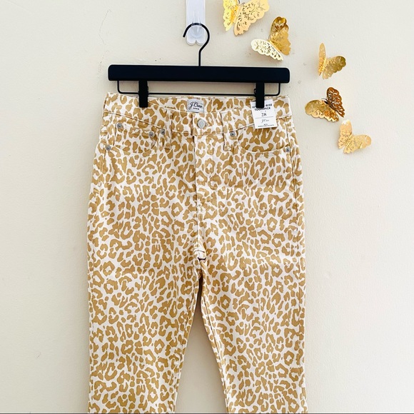 NWT: J CREW | Leopard High-Rise Toothpick Jeans - Picture 4 of 9